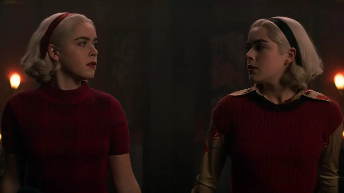 In a still from Chilling Adventures of Sabrina Season 4