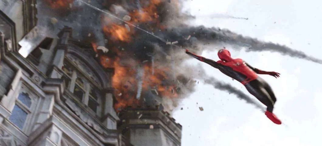 In a still from the film Spider-Man: Far from Home