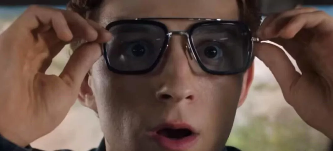 In a still from the movie Spider-Man: Far from Home