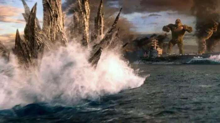 In a still from Godzilla vs. Kong movie