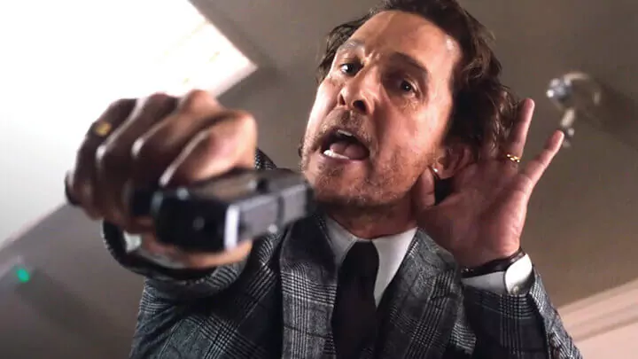 Matthew McConaughey in a still from the film The Gentlemen 
