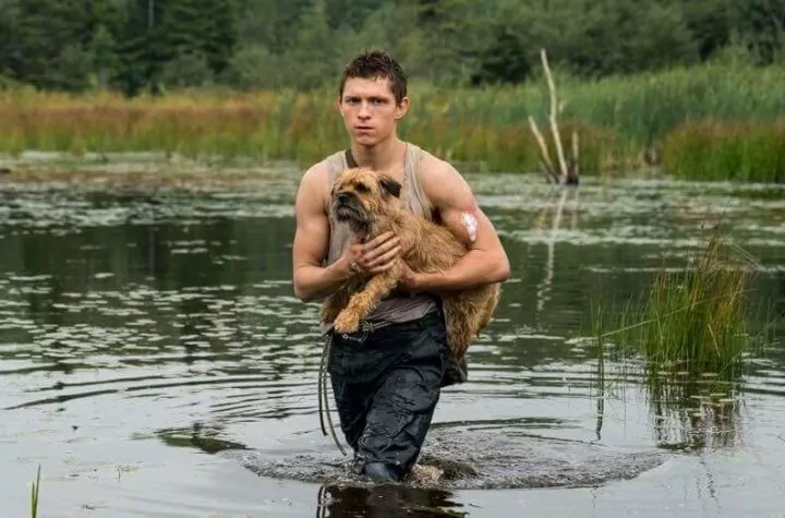 In a still from the movie Chaos Walking