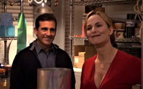 Michael Scott and Jan from Season 4