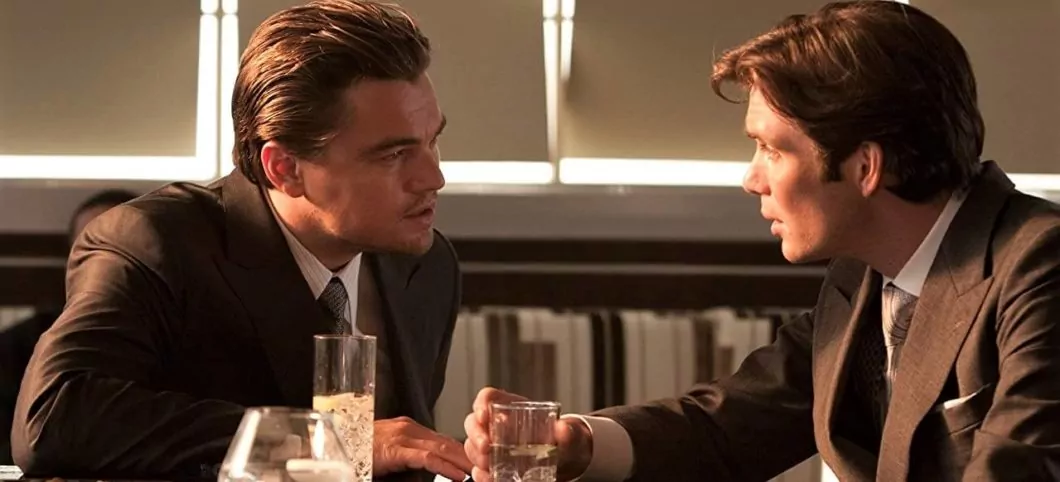 Leonardo DiCaprio and Cillian Murphy in a still from Christopher Nolan's 2010 film Inception