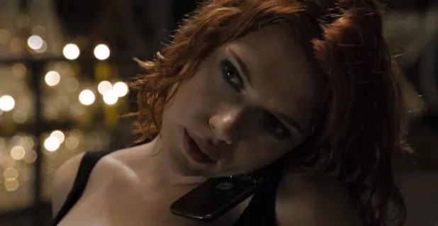 Scarlett Johansson in a still from Avengers (2012)