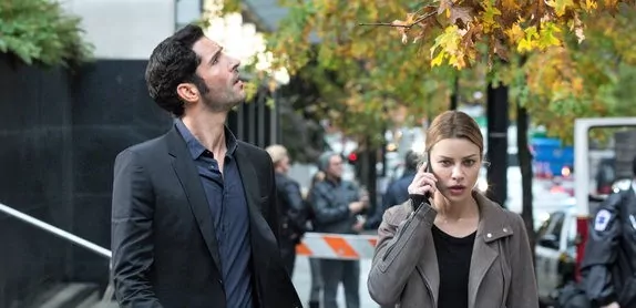 In a still from Lucifer Season 1