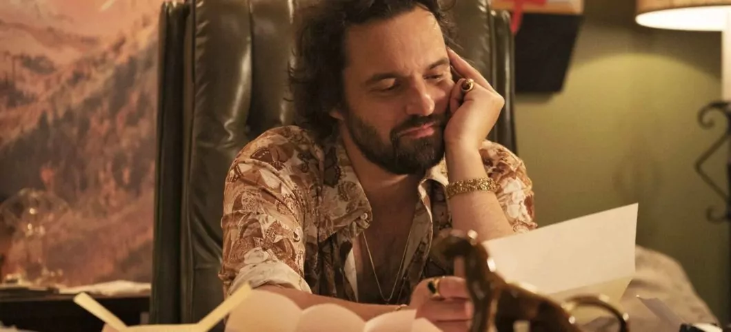 Jake Johnson as Doug in HBO Max's Minx